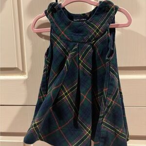 Ralph Lauren Plaid Kids Dress - Green and Red